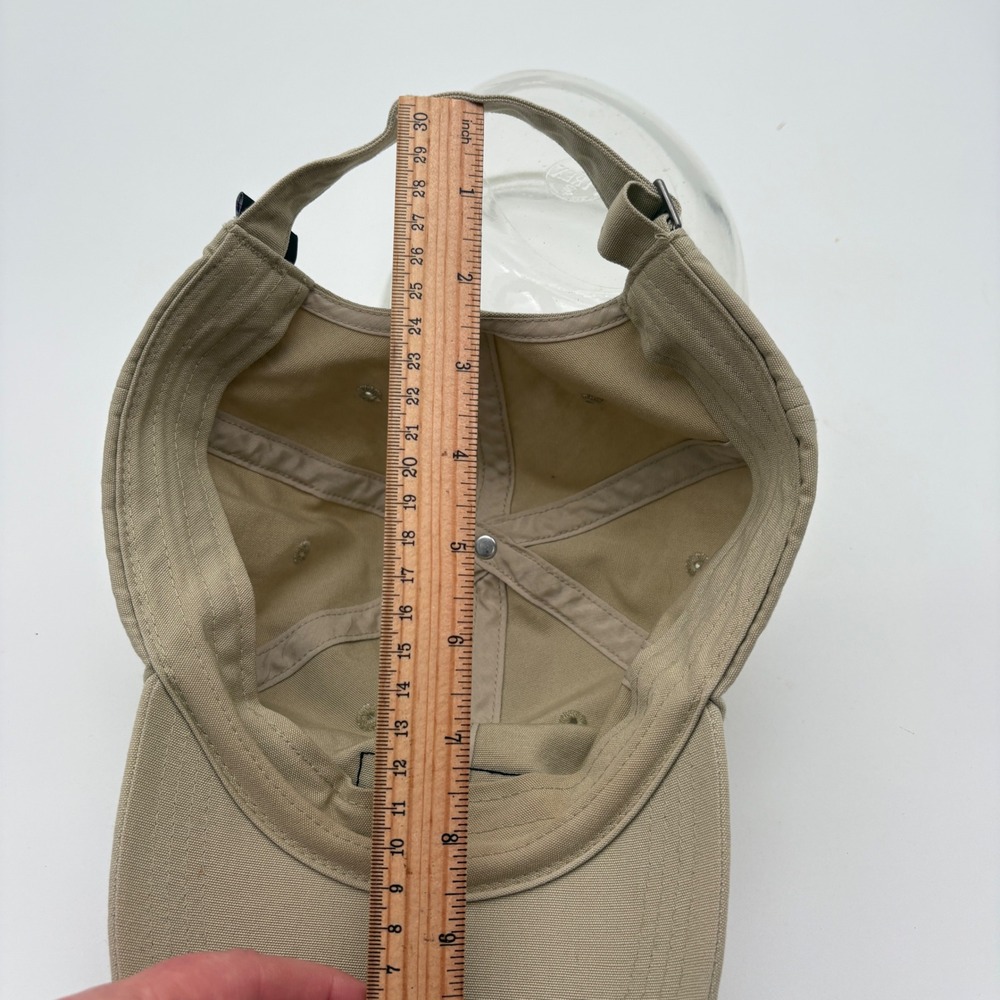 Patagonia P-6 Label Trad Cap Khaki Tan Organic Cotton Adjustable Baseball Hat - Picture 6 of 7